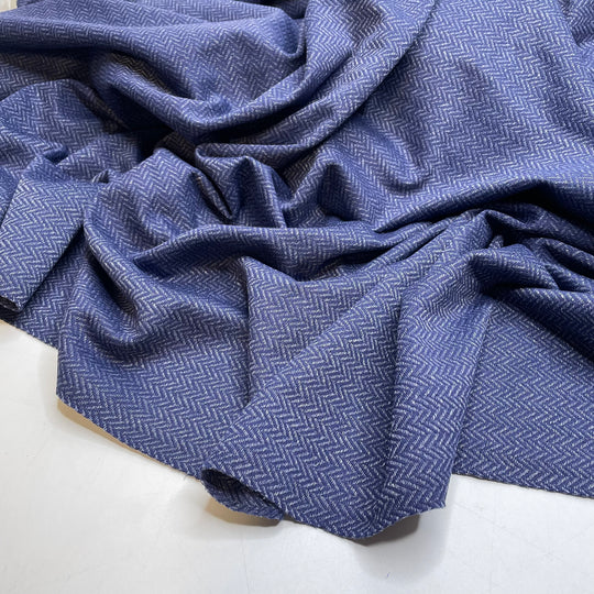 Name The Fabric July27 - Jersey Poly Knit - Navy Chevron - Bundles