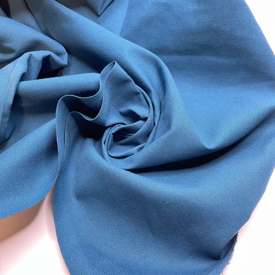 Monster From The Deep - Rib Weave Cotton Blend Woven - Blue/Teal - Bundles