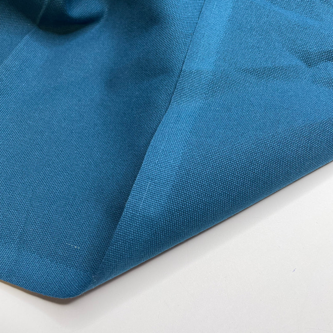Monster From The Deep - Rib Weave Cotton Blend Woven - Blue/Teal - Bundles