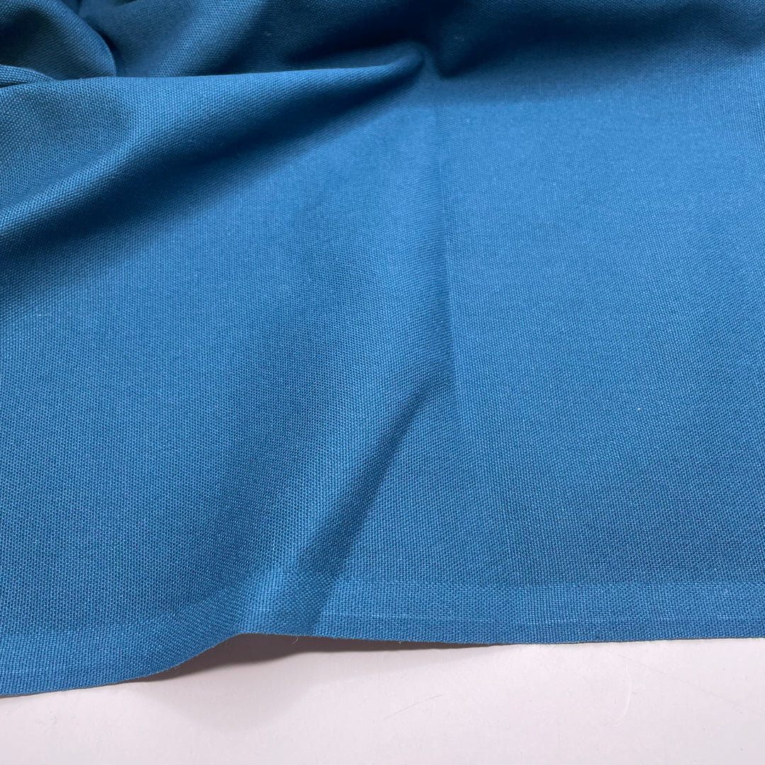 Monster From The Deep - Rib Weave Cotton Blend Woven - Blue/Teal - Bundles