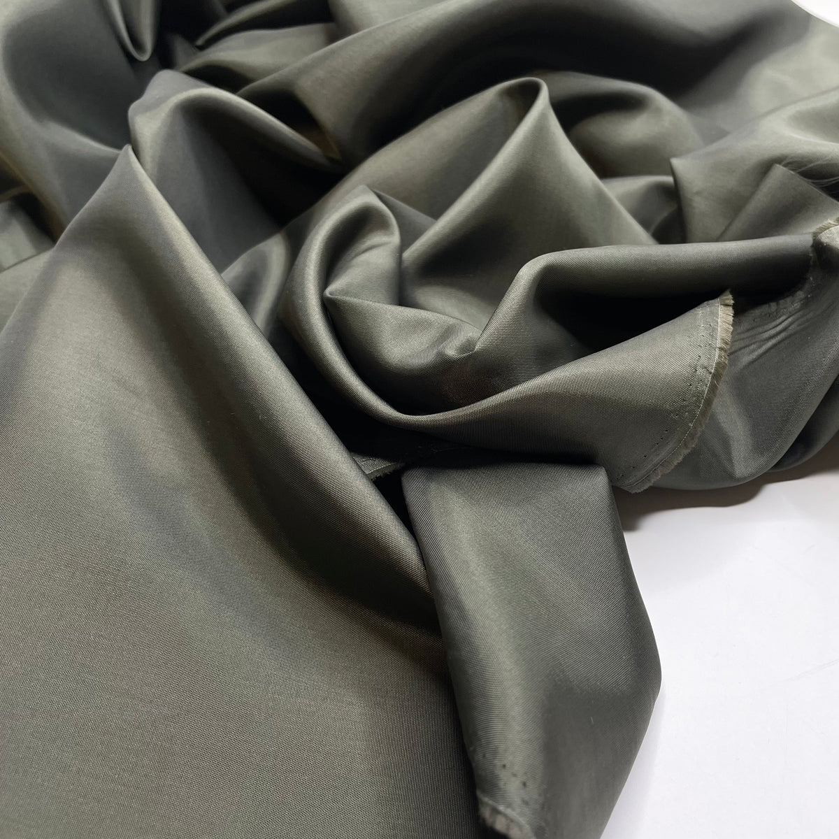 Grandma's Tapenade Recipe - Satin Poly Woven - Dark Olive - 2M Bundle