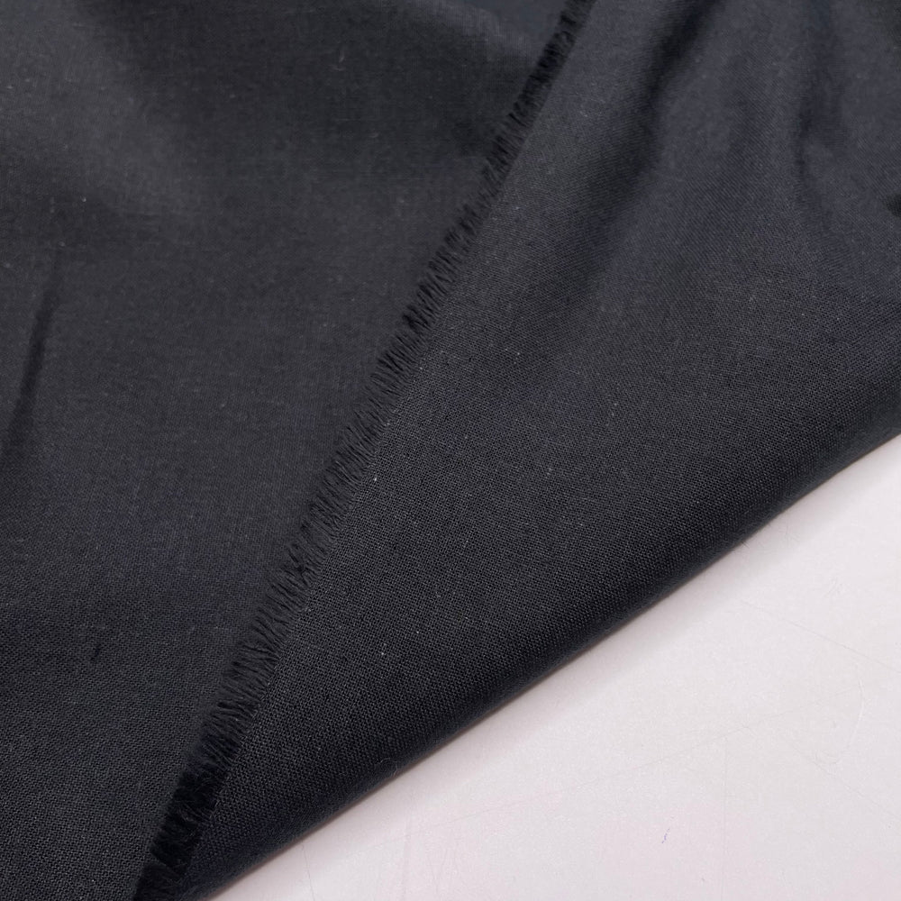 Fin Of An Orca - Cotton Woven - Black - 2M Bundle
