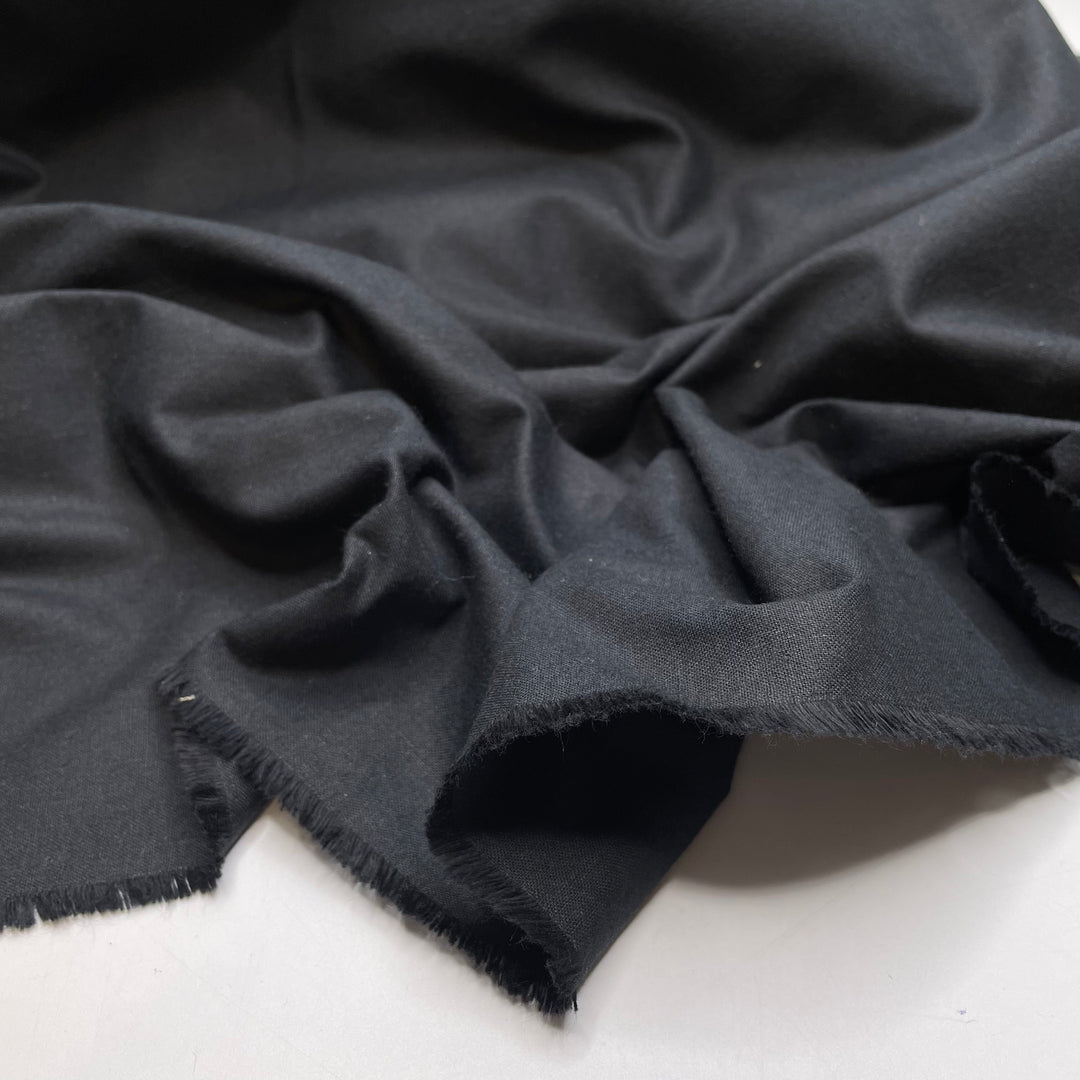 Fin Of An Orca - Cotton Woven - Black - 2M Bundle