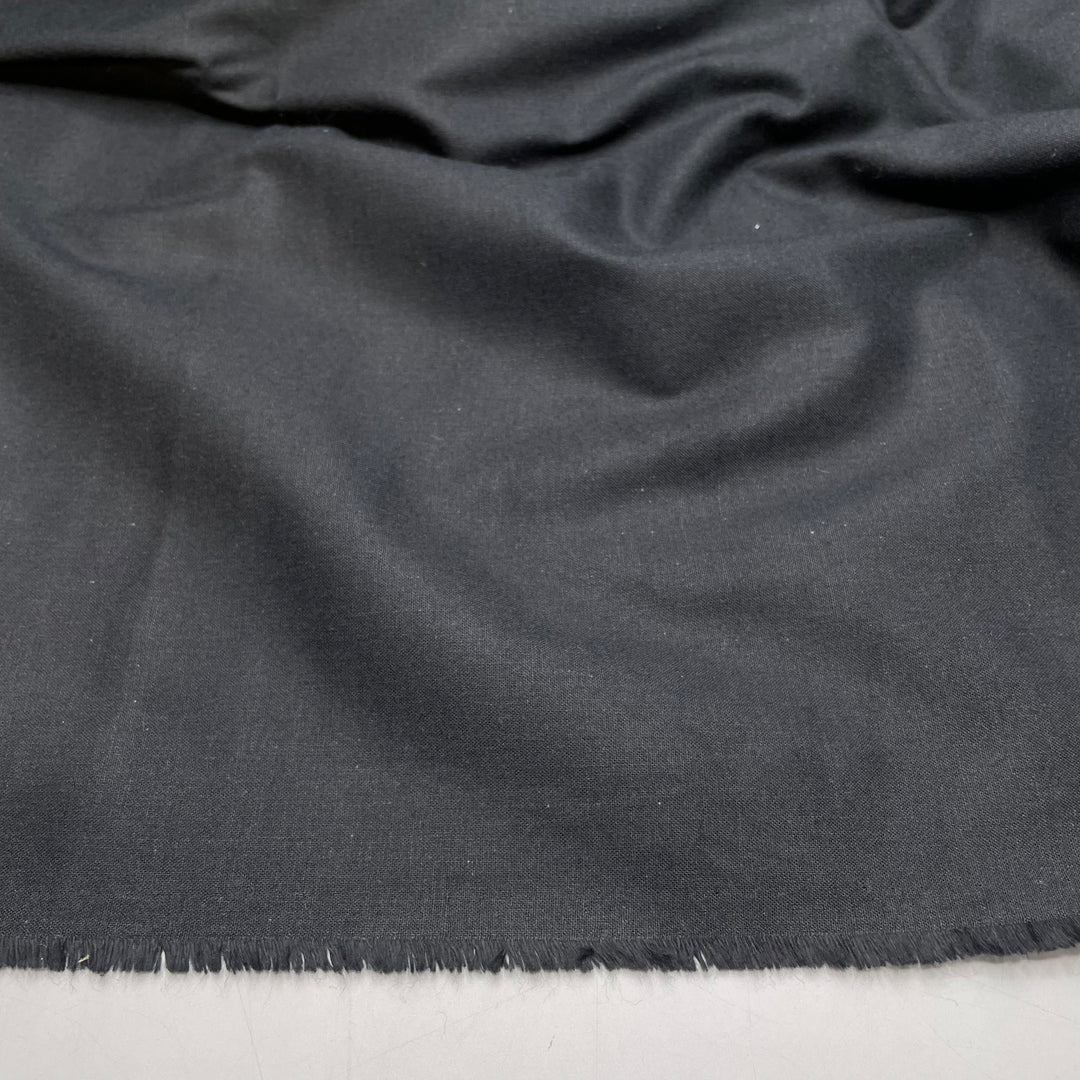 Fin Of An Orca - Cotton Woven - Black - 2M Bundle