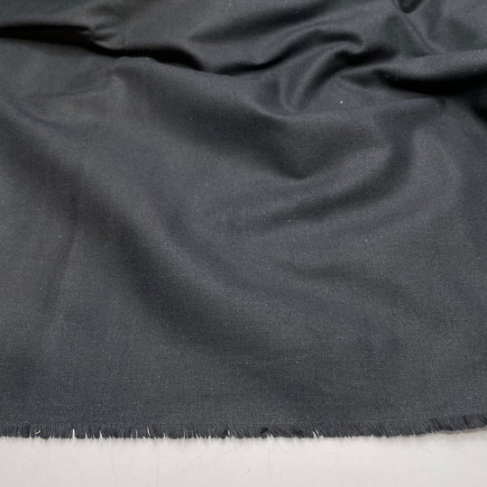 Fin Of An Orca - Cotton Woven - Black - 2M Bundle