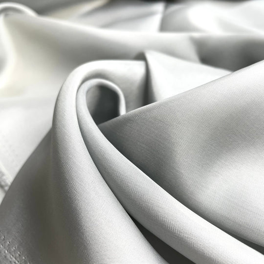 Every Has A Silver Lining - Satin Poly Woven - Grey - 2M Bundle