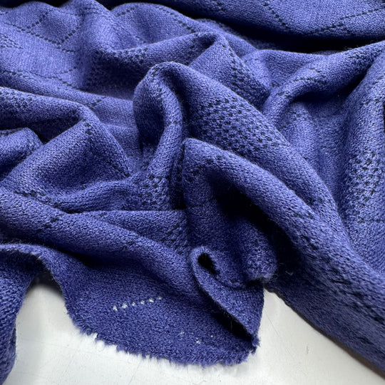 Picking Up Violas - Knit Design Jersey Acrylic Blend Knit - Light Purple/Blue Geometric - Bundles