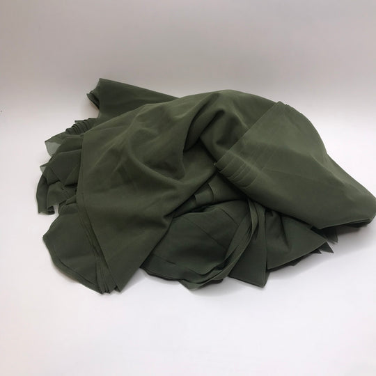1 LB Dark Green Mesh Treasure Cart Packs - Mesh Nylon/Spandex Knit - Dark Green - 0.5M Bundle