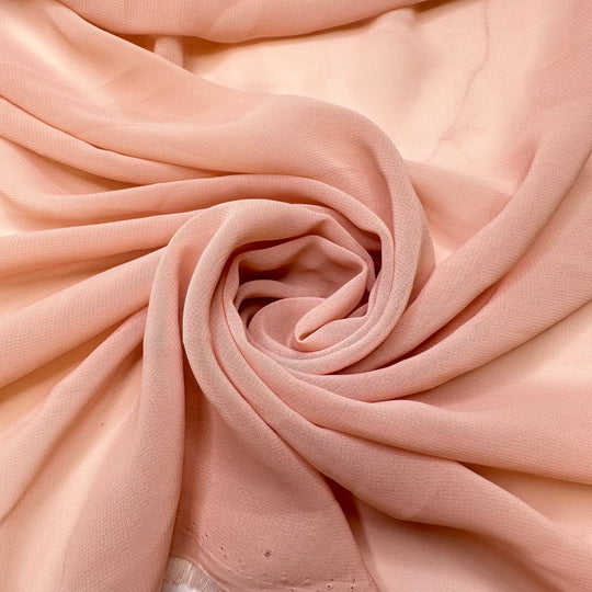 Dancing In Cherry Blossom Petals - Chiffon Poly Woven - Light Pink - Bundles