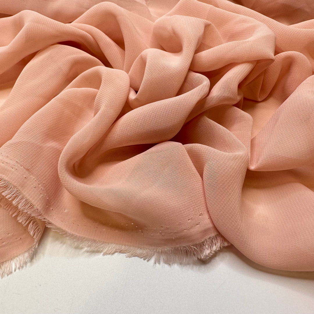 Dancing In Cherry Blossom Petals - Chiffon Poly Woven - Light Pink - Bundles