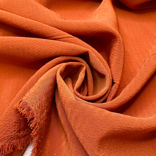 Arctic Fox - Crepe Poly Woven - Orange - Bundles