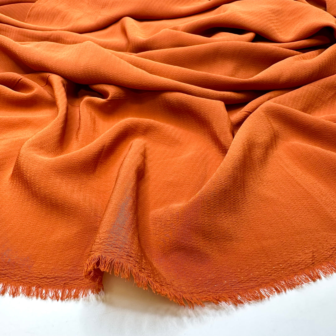 Arctic Fox - Crepe Poly Woven - Orange - Bundles