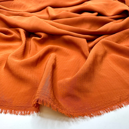 Arctic Fox - Crepe Poly Woven - Orange - Bundles