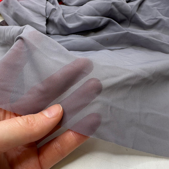 Grey Mesh Scrap Packs - Mesh Poly/Spandex Knit - Light Grey - Bundles