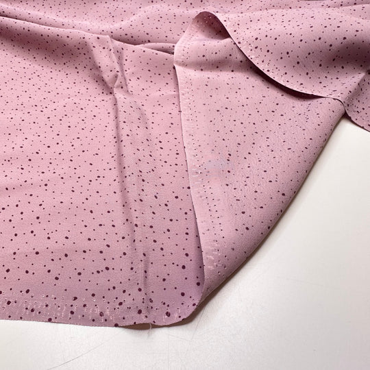 Pretty Pretty Polka Dots - Sateen Poly Woven - Purple Polka Dots - Bundles