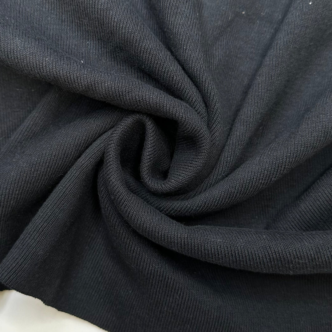 Laying Down The Lawn - Rib Knit Cotton Blend Knit - Black - Bundles