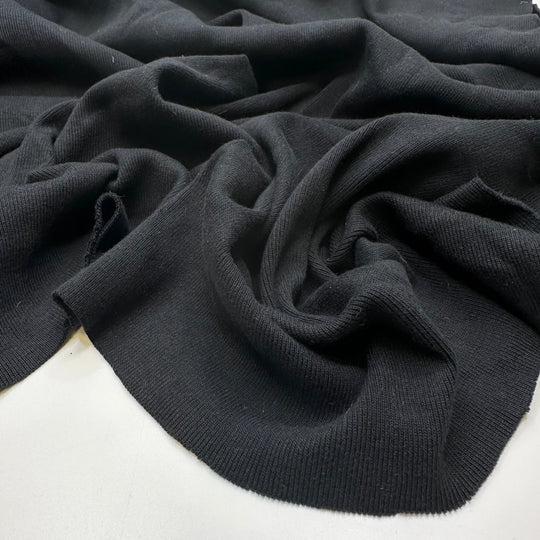 Laying Down The Lawn - Rib Knit Cotton Blend Knit - Black - Bundles