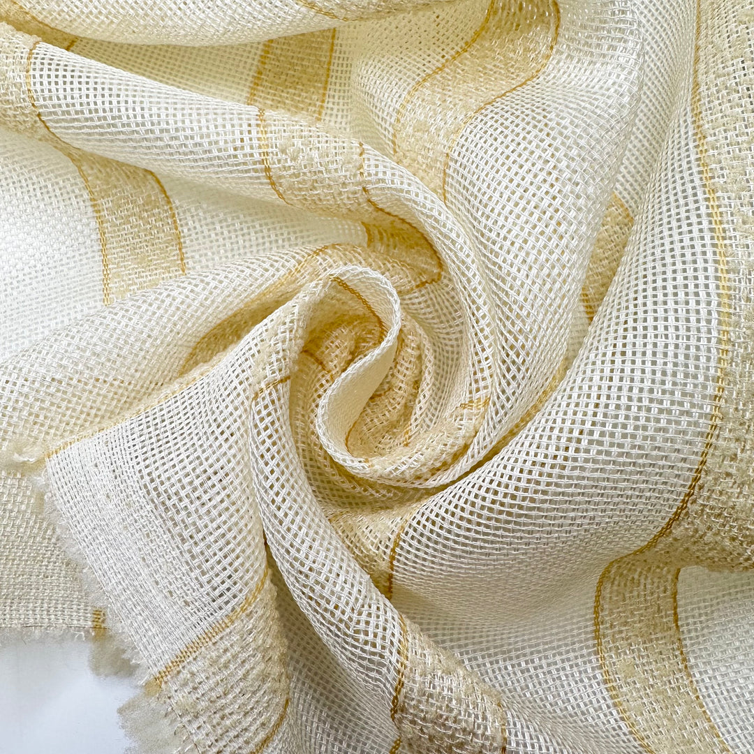 Putting Up The Trellises - Poly Woven - Cream/Beige Stripes - Bundles