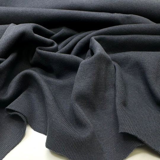 Emperor Palpatines Day Off - Rib Knit Cotton Blend Knit - Grey - 1.5M Bundle