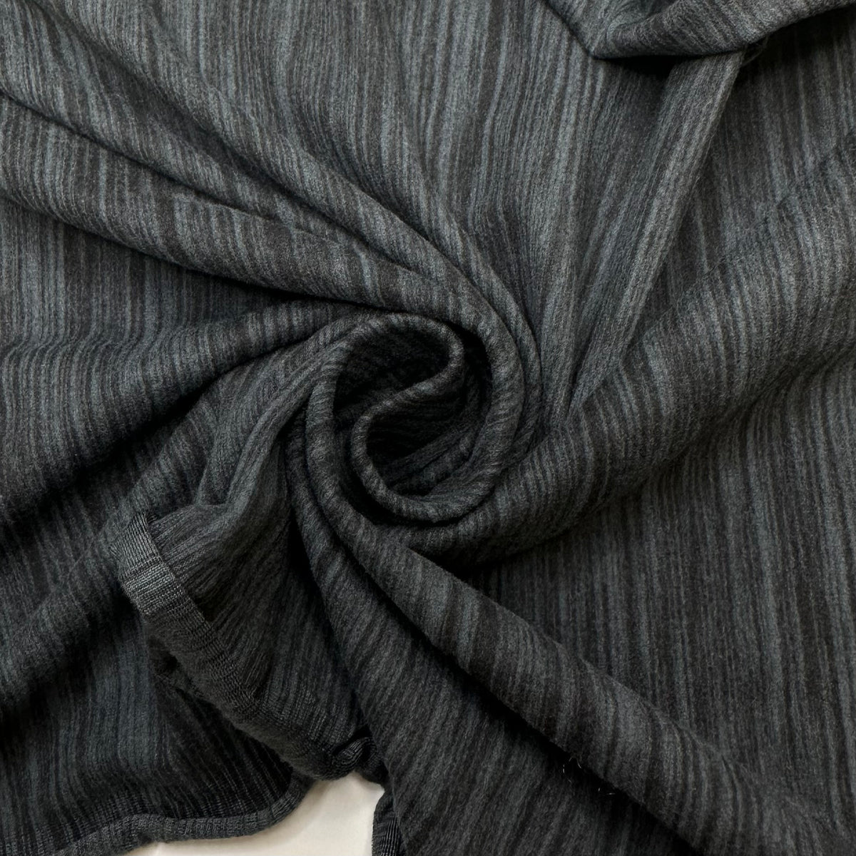 Youre Like No Mother - 1 Side Brushed Jersey Poly/Spandex Knit - Grey/Black Abstract - 1.5M Bundle