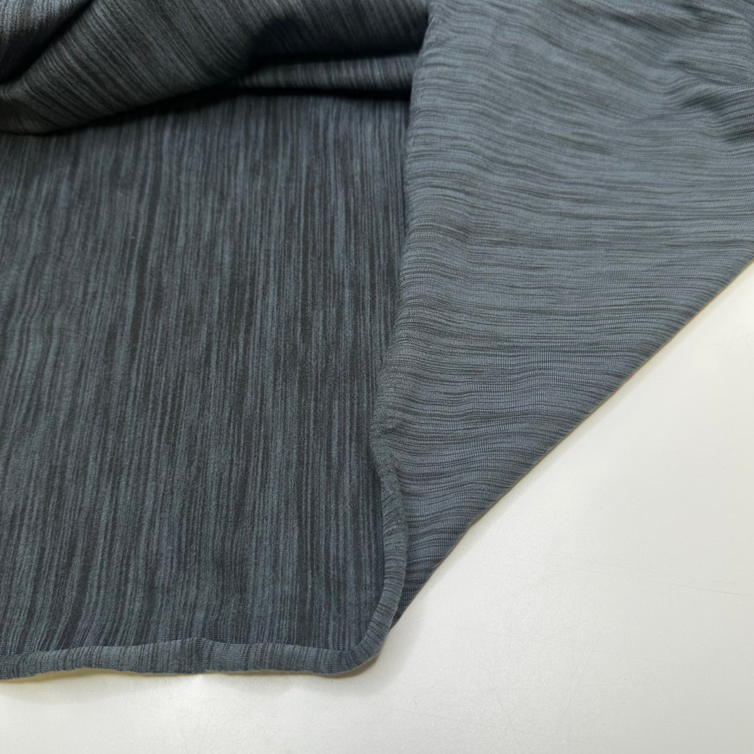 Youre Like No Mother - 1 Side Brushed Jersey Poly/Spandex Knit - Grey/Black Abstract - 1.5M Bundle