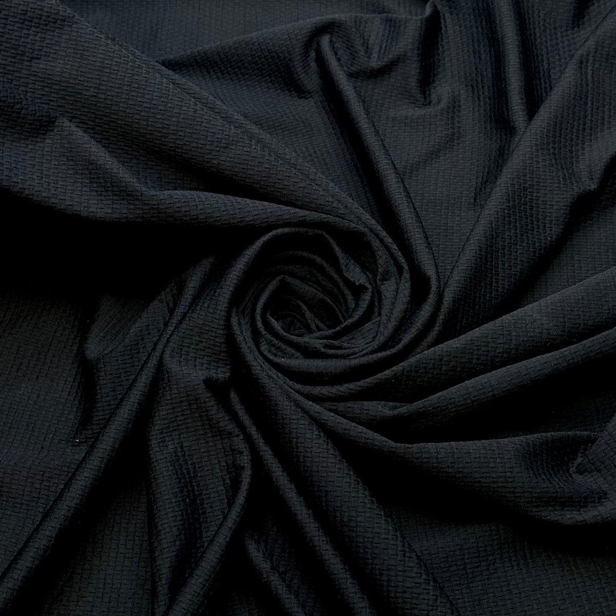 Black Sand Beach - Polyester Blend Knit - Black - 2M Bundle
