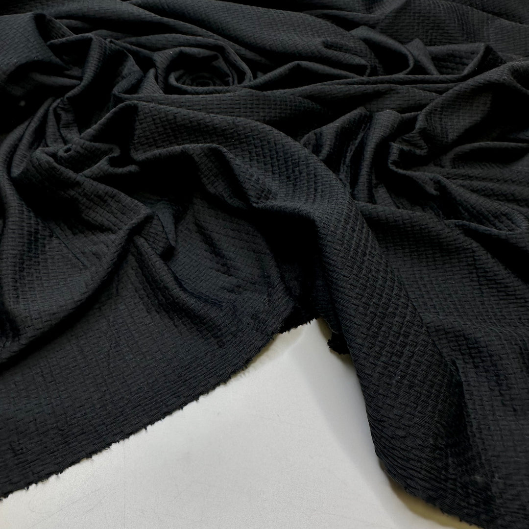 Black Sand Beach - Polyester Blend Knit - Black - 2M Bundle