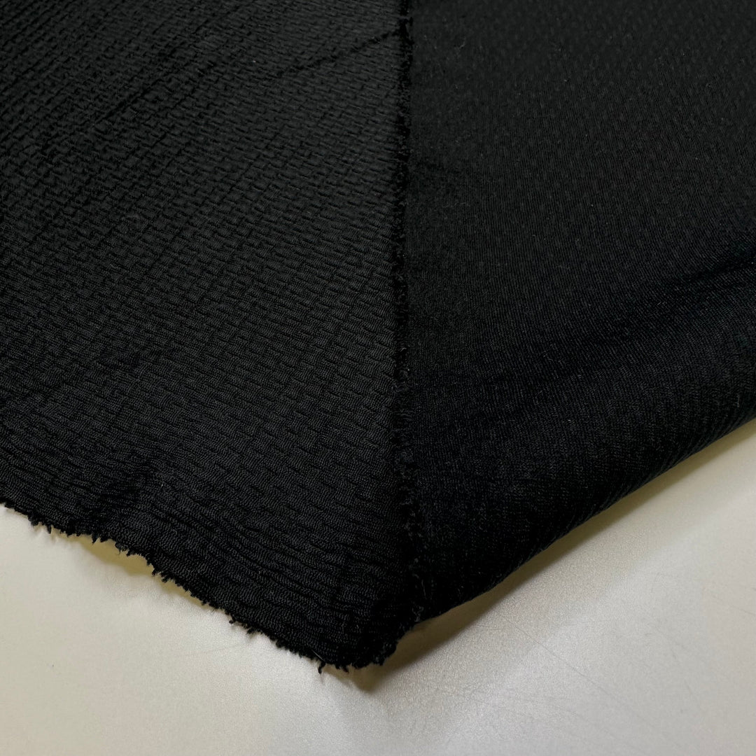 Black Sand Beach - Polyester Blend Knit - Black - 2M Bundle