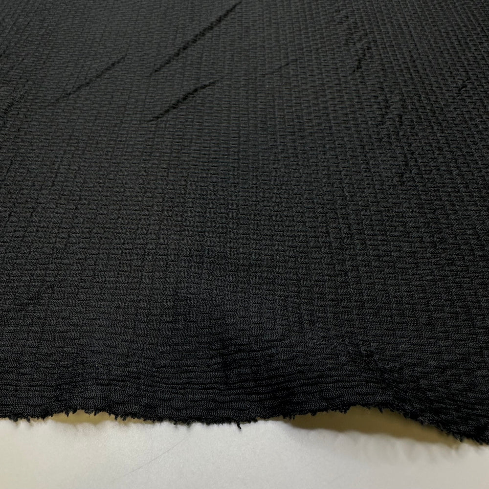 Black Sand Beach - Polyester Blend Knit - Black - 2M Bundle
