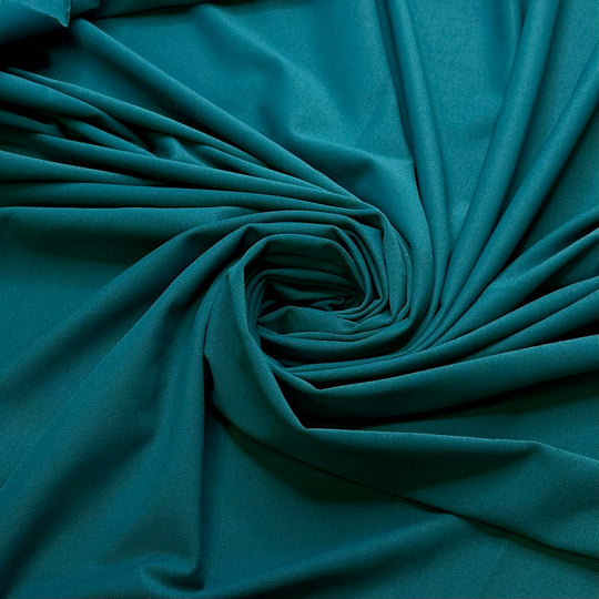 Staring Into The Deep Sea - Polyester Blend Knit - Teal Blue - 1M Bundle