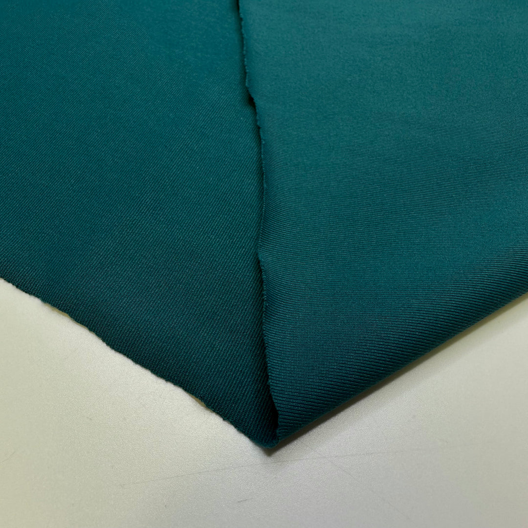 Staring Into The Deep Sea - Polyester Blend Knit - Teal Blue - 1M Bundle