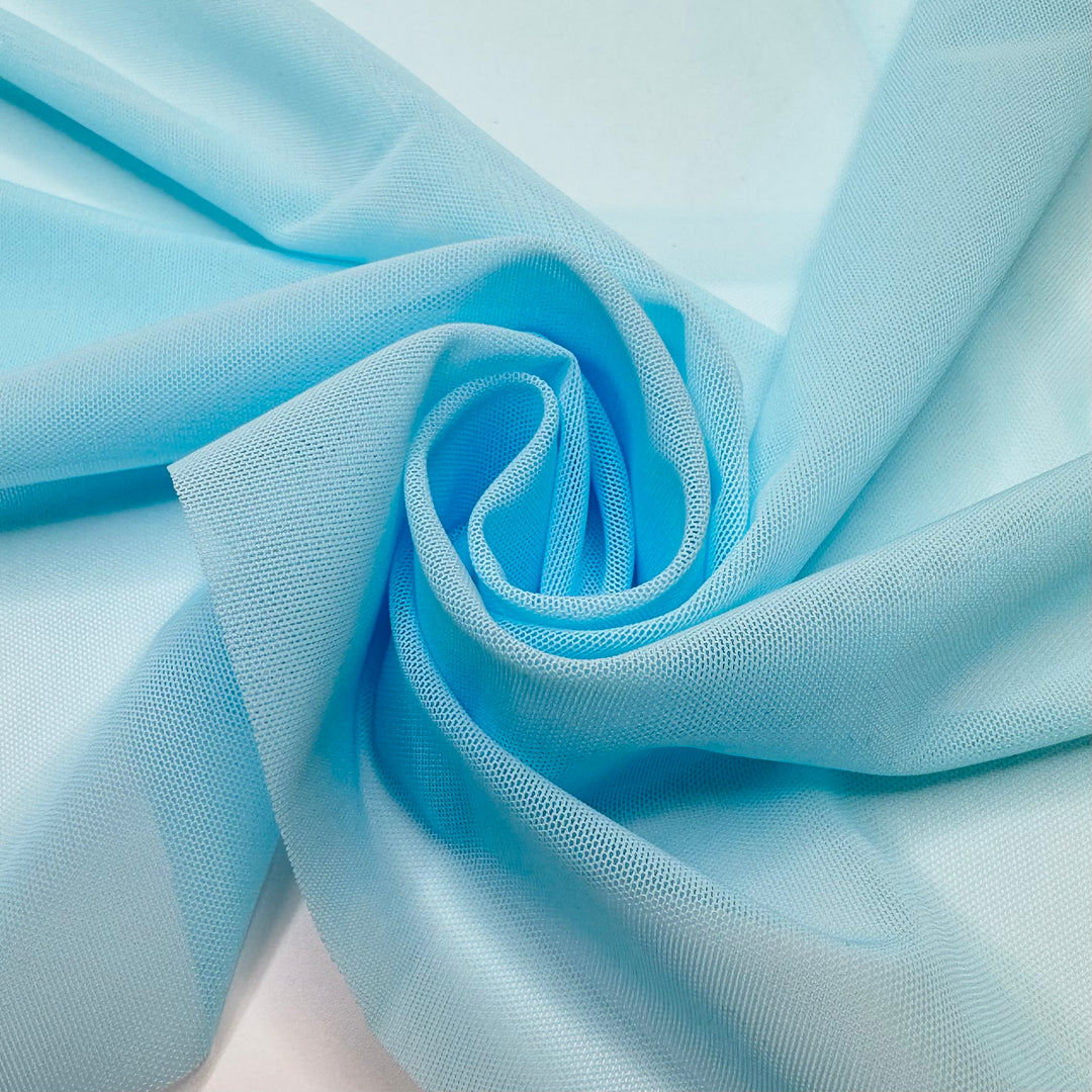 Arctic Plunge - Mesh Poly/Spandex Knit - Light Blue - 1M Bundle