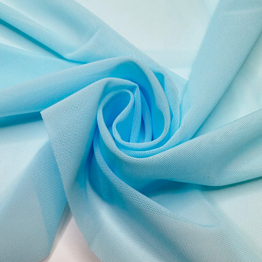 Arctic Plunge - Mesh Poly/Spandex Knit - Light Blue - 1M Bundle