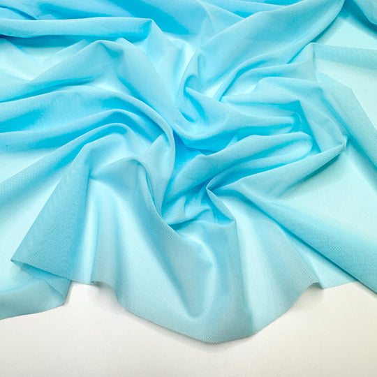 Arctic Plunge - Mesh Poly/Spandex Knit - Light Blue - 1M Bundle