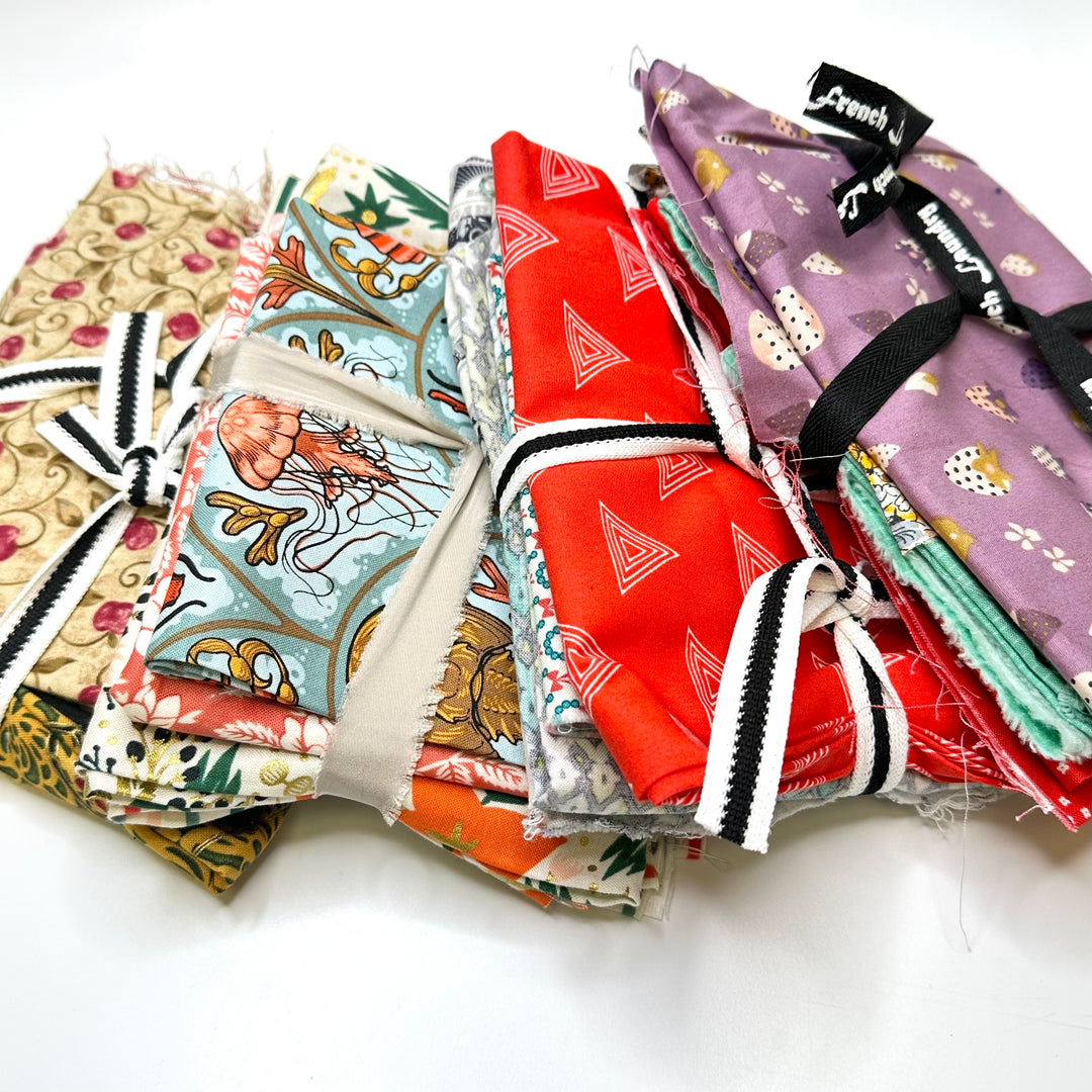 Scrap Size Quilting Pack - Cotton Blend Woven - Multi Multiple - 1M Bundle