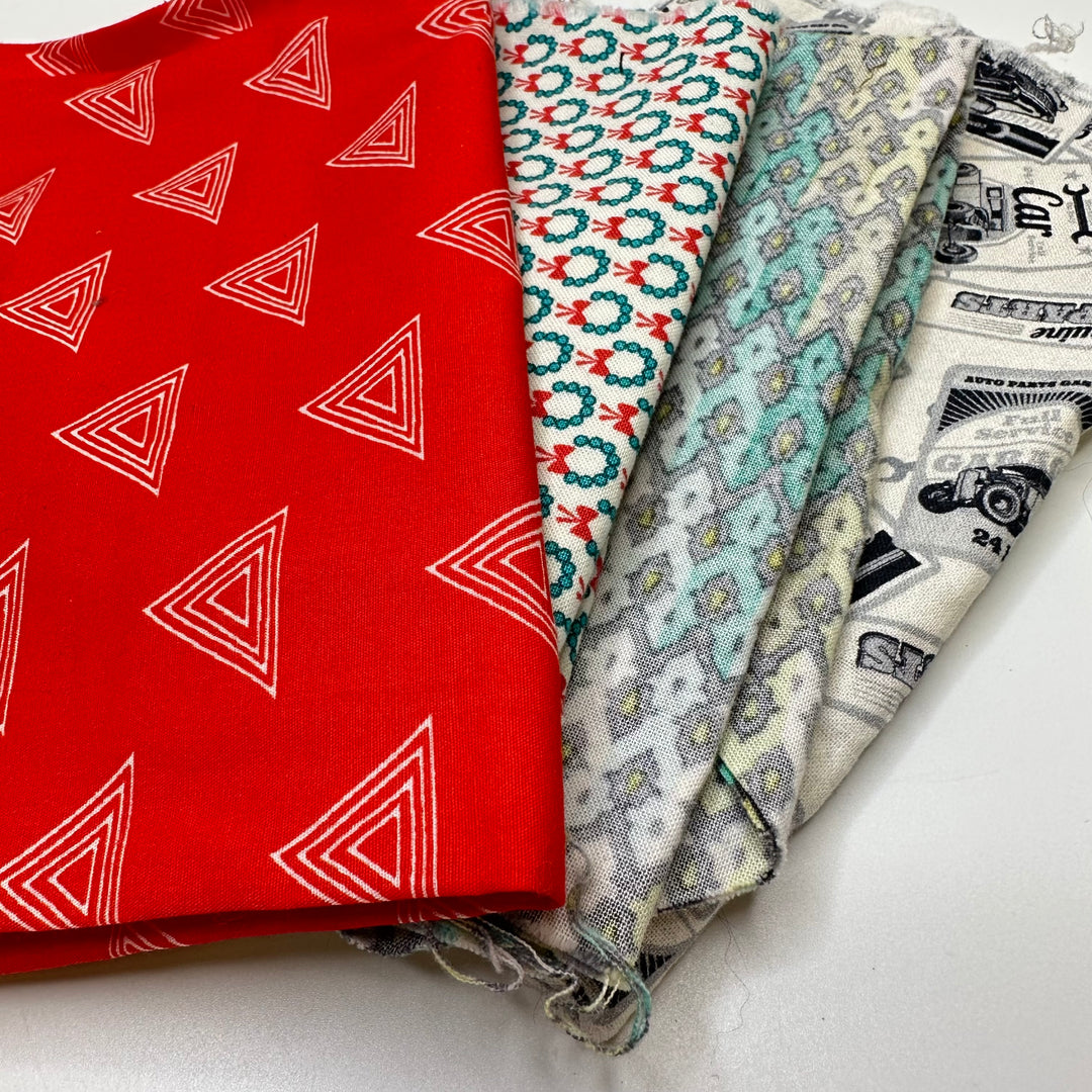 Scrap Size Quilting Pack - Cotton Blend Woven - Multi Multiple - 1M Bundle