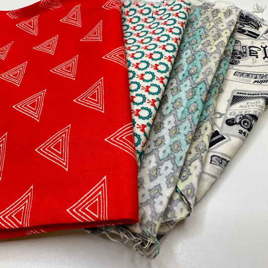 Scrap Size Quilting Pack - Cotton Blend Woven - Multi Multiple - 1M Bundle