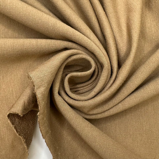 Taming A Lions Mane - French Terry Bamboo Blend Knit - Light Gold/Beige - 2M Bundle