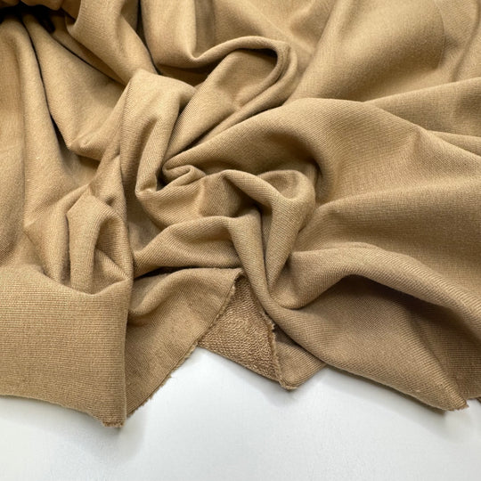 Taming A Lions Mane - French Terry Bamboo Blend Knit - Light Gold/Beige - 2M Bundle