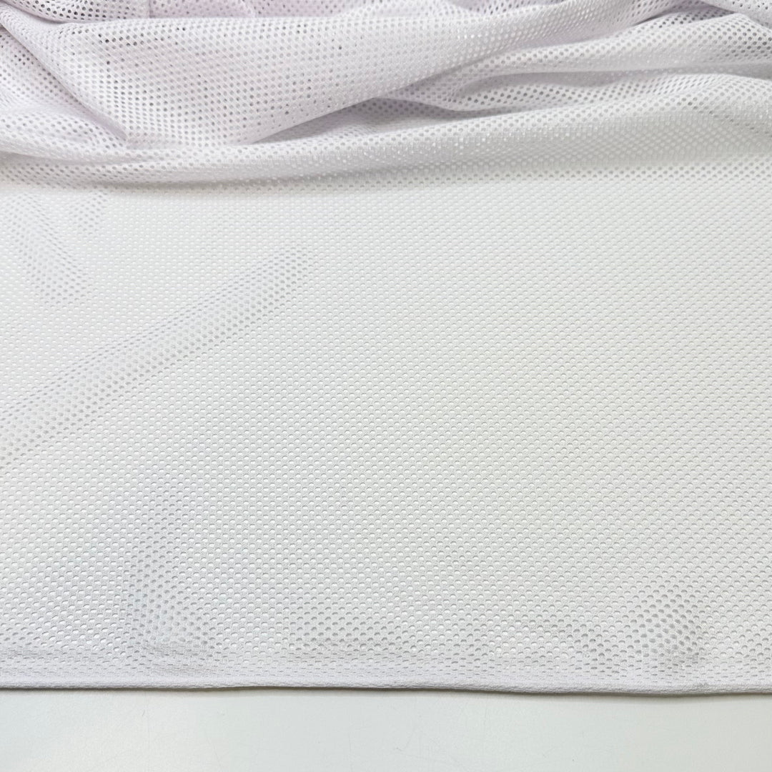 Court Side Comfort - Sport Mesh Poly/Spandex Knit - White - Bundles
