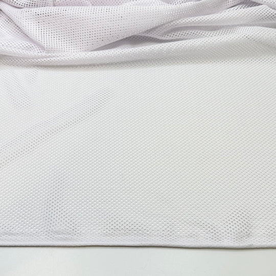 Court Side Comfort - Sport Mesh Poly/Spandex Knit - White - Bundles
