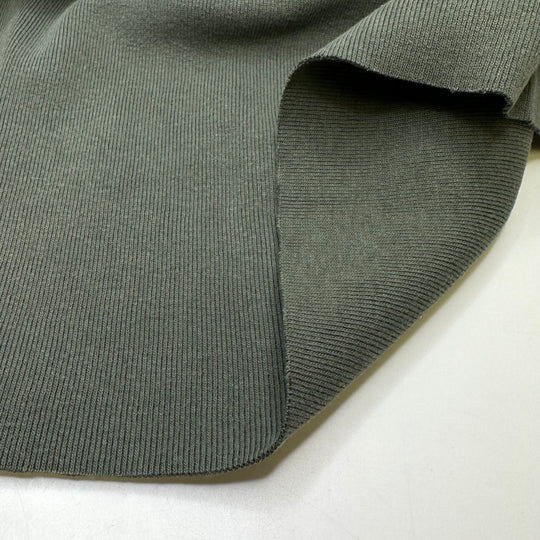 Watching Tv - Tubular Rib Knit Cotton Blend Knit - Green - 2M Bundle