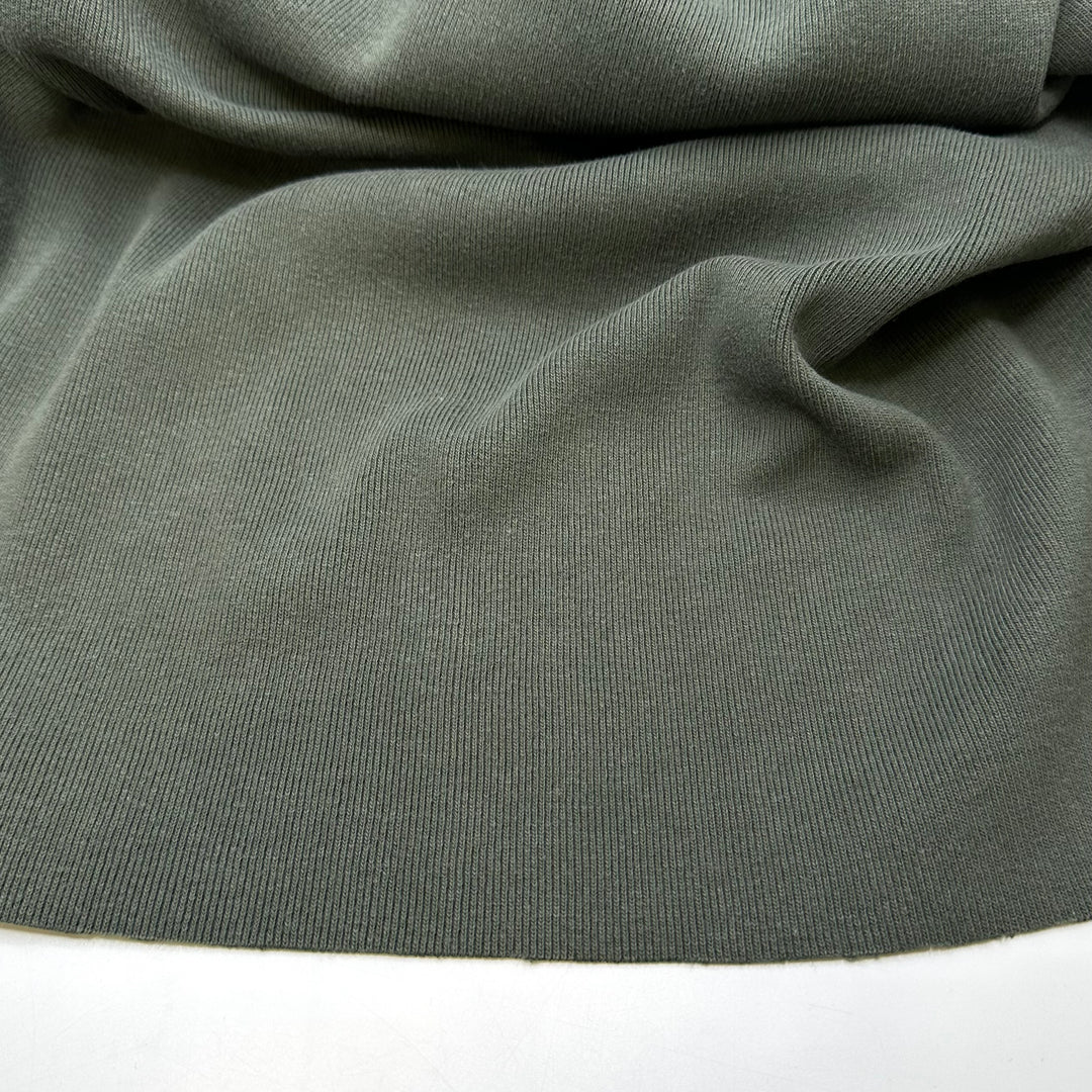 Watching Tv - Tubular Rib Knit Cotton Blend Knit - Green - 2M Bundle