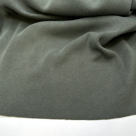 Watching Tv - Tubular Rib Knit Cotton Blend Knit - Green - 2M Bundle