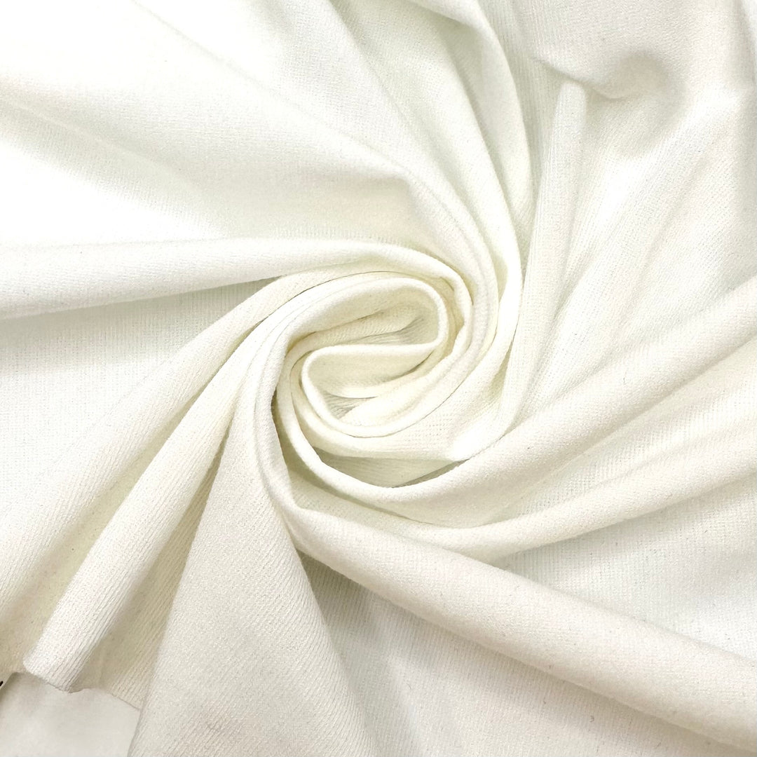 Qweeen - Jersey Polyester Blend Knit - White - 2M Bundle