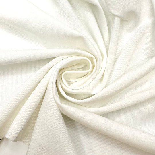 Qweeen - Jersey Polyester Blend Knit - White - 2M Bundle