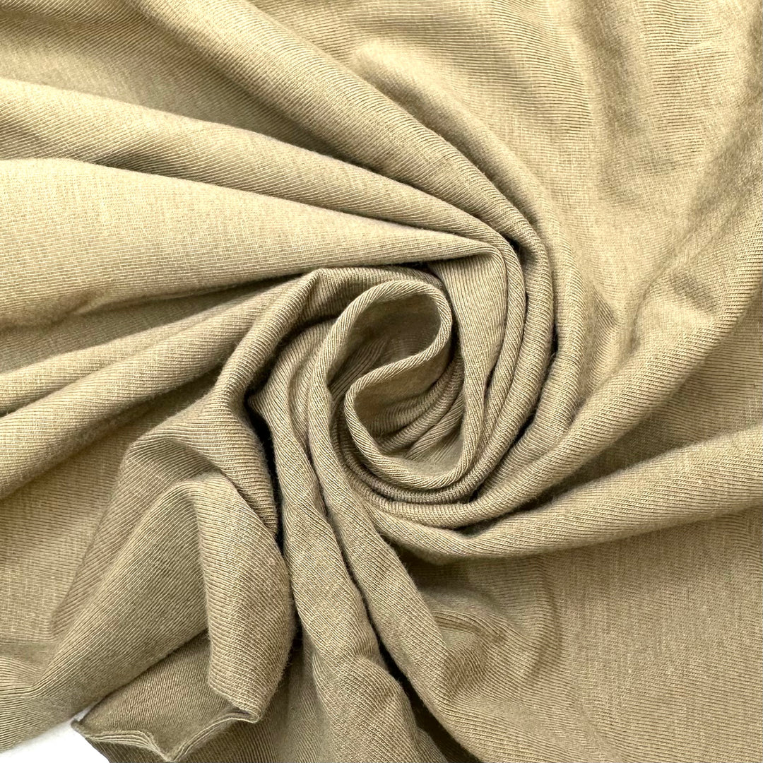 Thats Your Colour - Jersey Cotton Blend Knit - Light Green/Beige - 1M Bundle