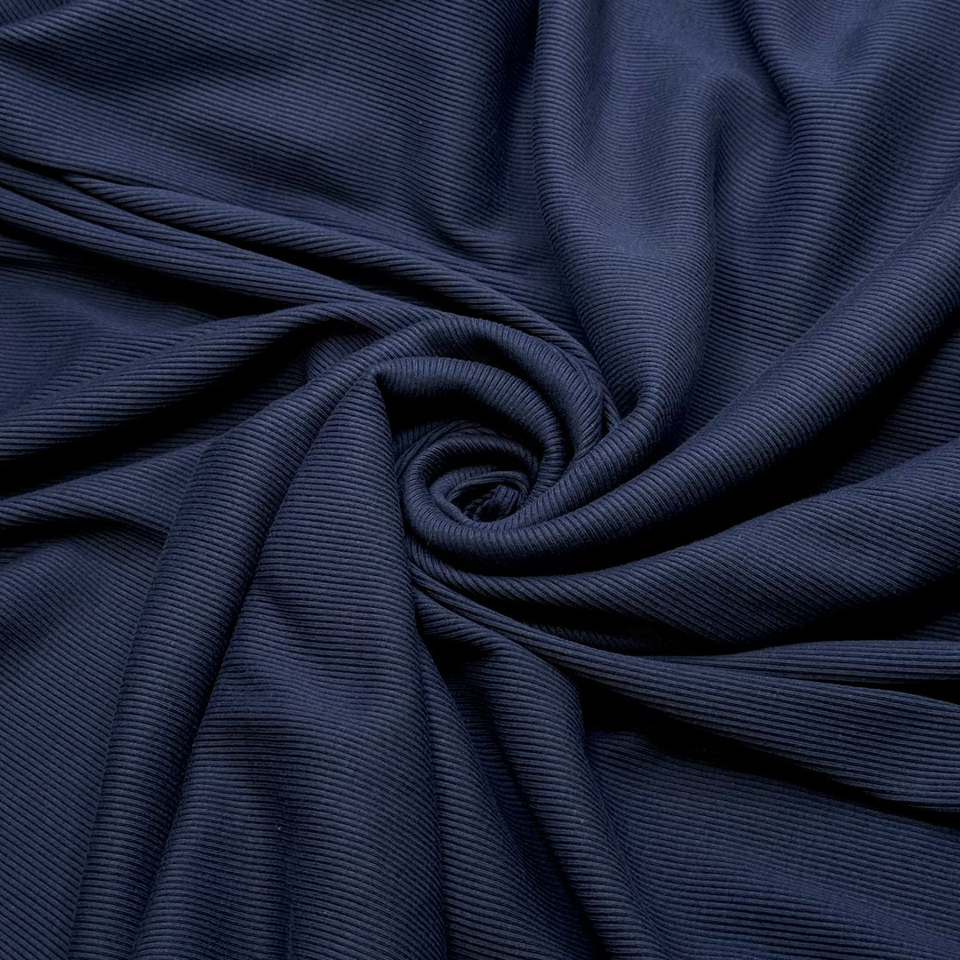 Parade Preparations - Rib Knit Cotton Blend Knit - Navy - 2M Bundle