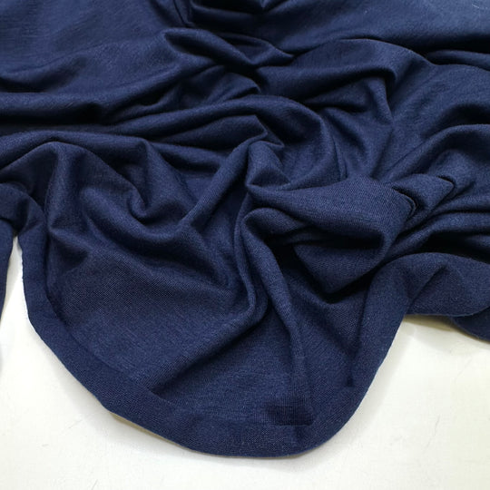 Sweet Serene - Jersey Polyester Blend Knit - Navy - Bundles