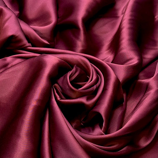 Dont Forget The Wine - Satin Cotton Blend Woven - Burgundy - 2M Bundle